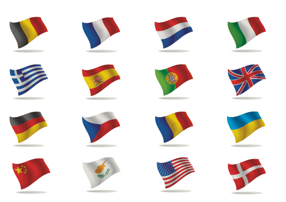 Flags Nationality of Staff