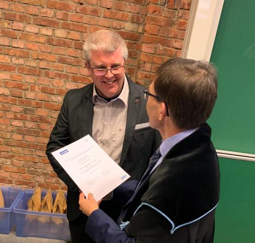 Jurgen Vanhamel receives his PhD at the KU Leuven.