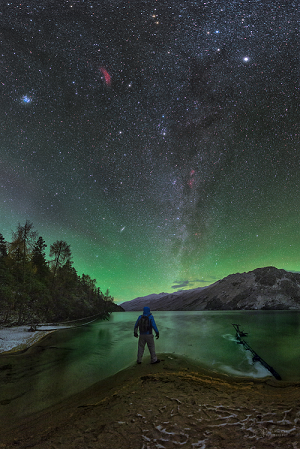 Nightly airglow Earth's atmosphere