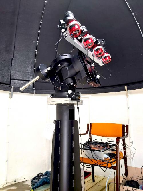 PLIP Polar Lights Imaging Polarimeter dans petit dôme astronomique 