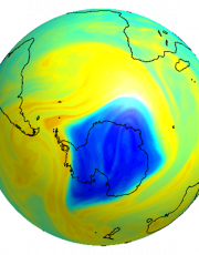 Ozonconcentraties Antarctica 2020